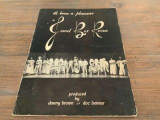 Jewel Box Revue Program - With Billy Austin Autograph/sketch Rare