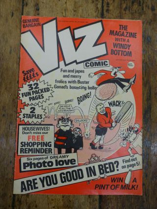 Rare Viz Comic Issue 20,  Published Oct.  1986 Humour