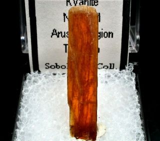 Minerals : Rare Orange Kyanite Crystal From Tanzania