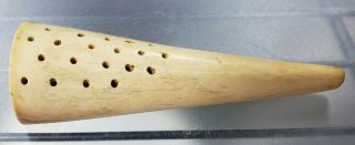 Late 19th Century French Carved Bovine Bone Sewing Needle Holder