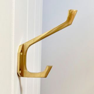 Brass Art Deco Coat Hooks Door Handles Knobs Hook Hanger