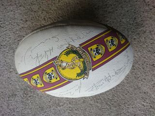 Huddersfield Giants 1995 Signed Rugby Ball Rare 100 Years Rugby League Ball