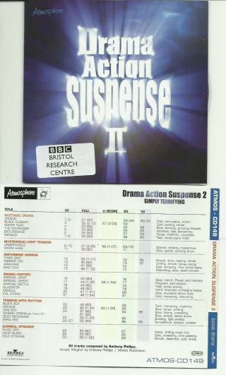 Anthony Phillips (genesis) - Drama Action Suspense 2 Cd Album / 99 Tracks Rare