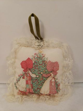 Vintage Holly Hobbie Fabric Sachet Ornament Decorating The Christmas Tree