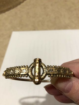 Antique Victorian Etruscan Revival Gold Filled Bangle Bracelet