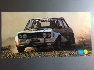 1981 Fiat 131 Abarth Coupe Rally Car Picture / Print / Poster Rare Awesome L@@k