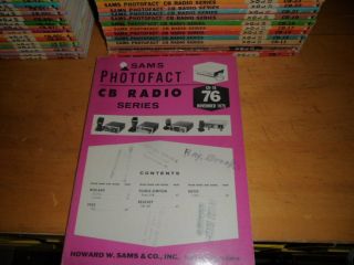 Vintage Sams Photofact Cb Radio Series - One Issue From November 1975