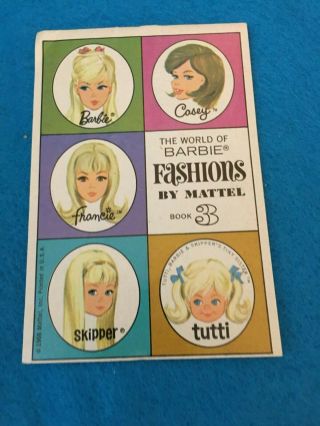 Vintage Barbie The World Of Barbie Fashions By Mattel Booklet 3