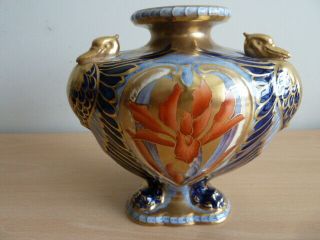 Rare Shelley Old Chelsea Foley Faience Vase By Fredrick Rhead
