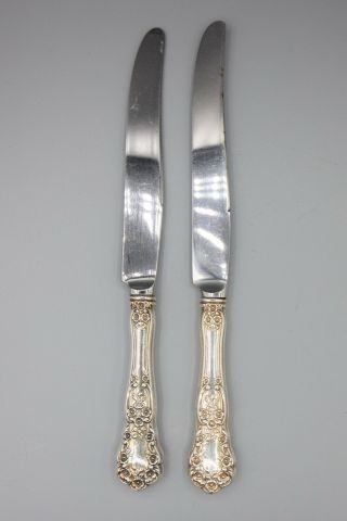 Gorham Buttercup Sterling Silver French Hollow Place Knife 8 3/4 " – Set Of 2