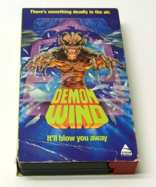 Demon Wind 1990 Vhs Slasher Cult Horror Good Cond.  Rare Oop Prism Fast