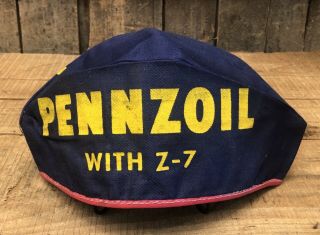 Rare Vintage Pennzoil With Z - 7 Auto Car Garage Gas Station Hat Cap
