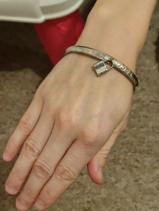 Rare - Tiffany & Co 925 1837 Solid Silver Bangle/ Bracelet