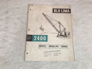 Rare 1967 Bhl Lima Crane Shovel 23 Page Dealer Sales Brochure