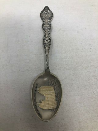 Mayer Bros Sterling Silver Souvenir Spoon Mormon Temple Salt Lake City Utah