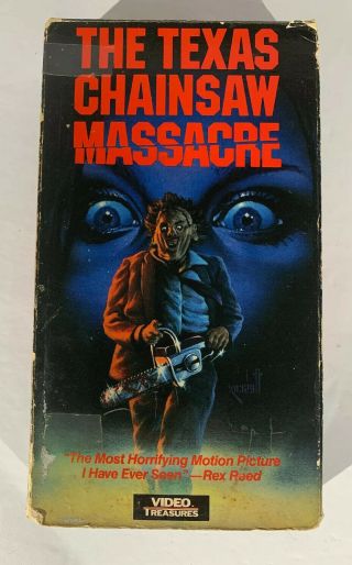 The Texas Chainsaw Massacre Rare Video Treasures Vhs Tape Horror Movie Cult