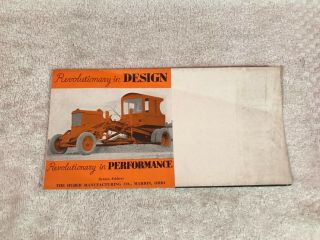 Rare 1960s Huber Tractors Farm Equipment Dealer Ad Sales Brochure