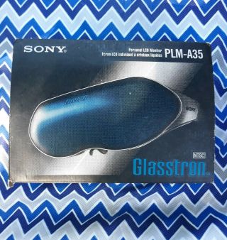 Sony Glasstron,  Plm - A35,  Personal Theatre,  Lcd Viewing Monitor Glasses,  Rare