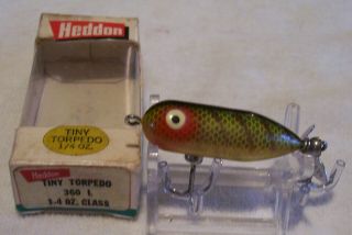 Vintage Heddon Tiny Torpedo Lure 10/21/19osh Box 360 L