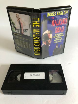 Horror Vhs The Walking Dead Boris Karloff Michael Curtiz Very Rare