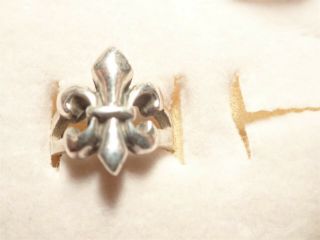 Grandmas Rare Fleur - De - Lis 925 Sterling Silver Old Pawn Ring