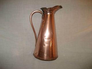 Antique English Copper Water Jug By Joseph Sankey And Sons.