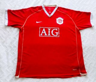 Rare Vintage Manchester United Home Shirt 2006/7