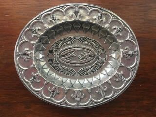 Vintage Wilton Armetale Oval Bowl Tray Corn Pattern Rare 10 " X 8.  5 " Made In Usa