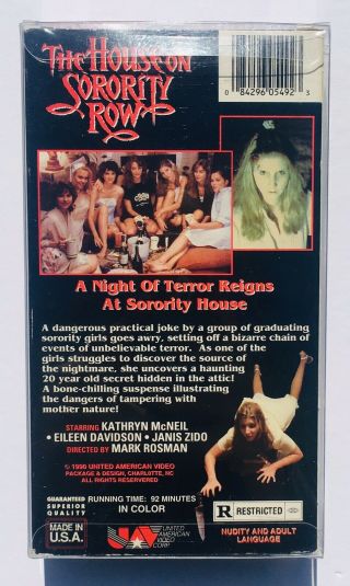 The House On Sorority Row (1983) VHS RARE HORROR 31 Days of Halloween Special  2