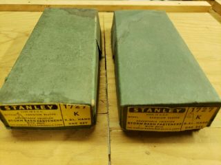Vintage Stanley 1727 K Storm Sash Fasteners Boxes (2 Left Hand Only)