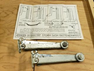 Vintage Stanley 1727 K Storm Sash Fasteners Boxes (2 left hand only) 3