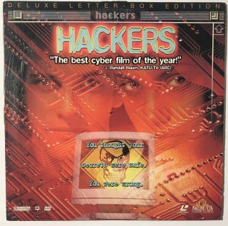 Hackers Deluxe Letterbox Edition Rare & Oop Mgm/ua Home Video Laserdisc