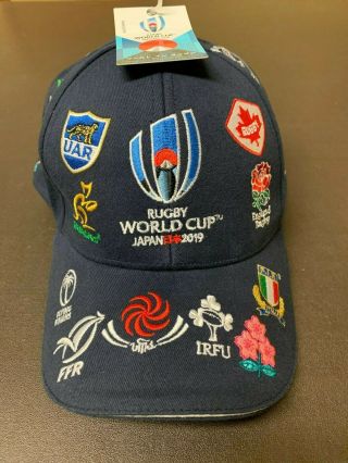 Rare Rugby World Cup 2019 Japan 20 Nations Cap In Navy Bnwt