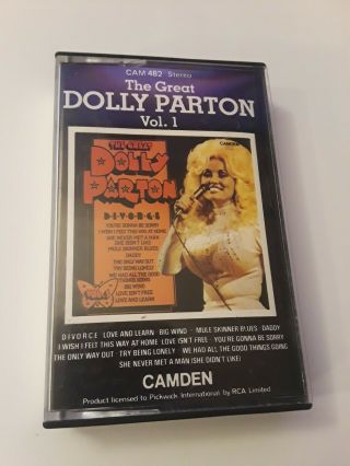 Camden Cassette The Great Dolly Parton.  Vol.  1.  Music Rare Rca London Cam 482