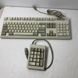 Vintage Ibm M2 Loud Click Keys Keyboard W/mechanical Number Keys Rare
