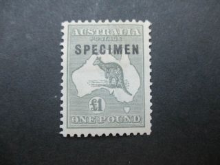 Kangaroo Stamps: £1 - 3rd Watermark - Rare (o525)