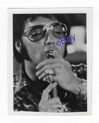 Elvis Presley Candid Photo Rehearsal 1970 - Jim Curtin Vintage & Rare