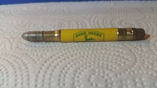 Antique " John Deere,  Shoup And Sons,  Hershey,  Nebraska " Bullet Pencil