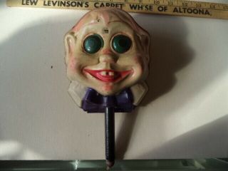 Rare Vintage Halloween Tin Face Spark Plunger Toy