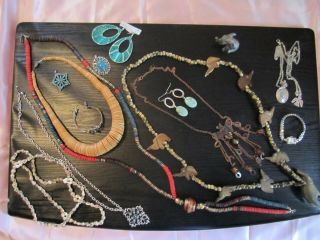 Junk Drawer Antique &rare Jewelry Vintage To Current Pendants Necklaces Earrings