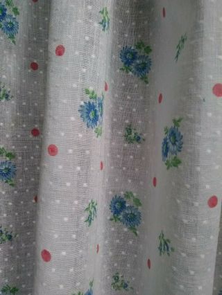 Antique Vintage Cotton Batiste Fabric Dotted Swiss 1yd 28 " X 33 " Wide