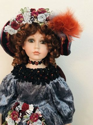 2002 Rare 28” Realistic Reborn Porcelain Victorian Child Doll - Christina Berry