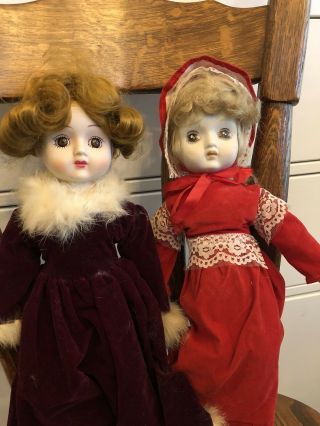Porcelain Victorian Dolls 1980s,  One Signed Lauender Co