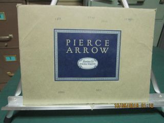 1925 Pierce - Arrow Series 33,  Dual Valve,  B&w Portfolio In Envelope - - Rare