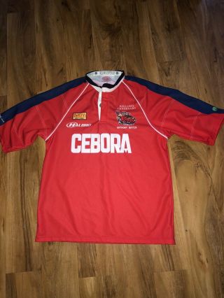 Salford City Reds Rugby Vintage Home Shirt Willows Centenary Large Rare Cebora