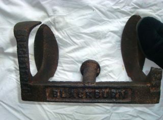 Antique Blackburn Registered Cast Iron Cobblers Shoe Last Door Stop 3/4 X Lasts