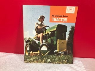 Rare 1960s John Deere Farm Garden Tractor 110 Advertising Brochure