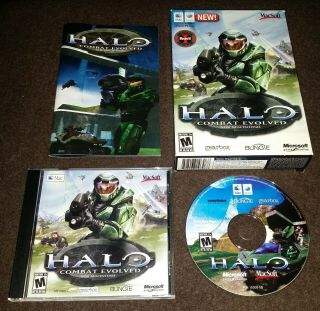 2003 Halo Combat Evolved Apple Mac Os X Cd - Rom Complete Oop Rare
