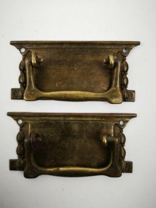 Victorian / Edwardian Brass Chest Of Drawer Handles / Restoration