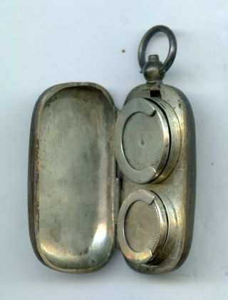 Antique Sterling Silver Coin Change Purse Holder 5 and 10 Cents 3